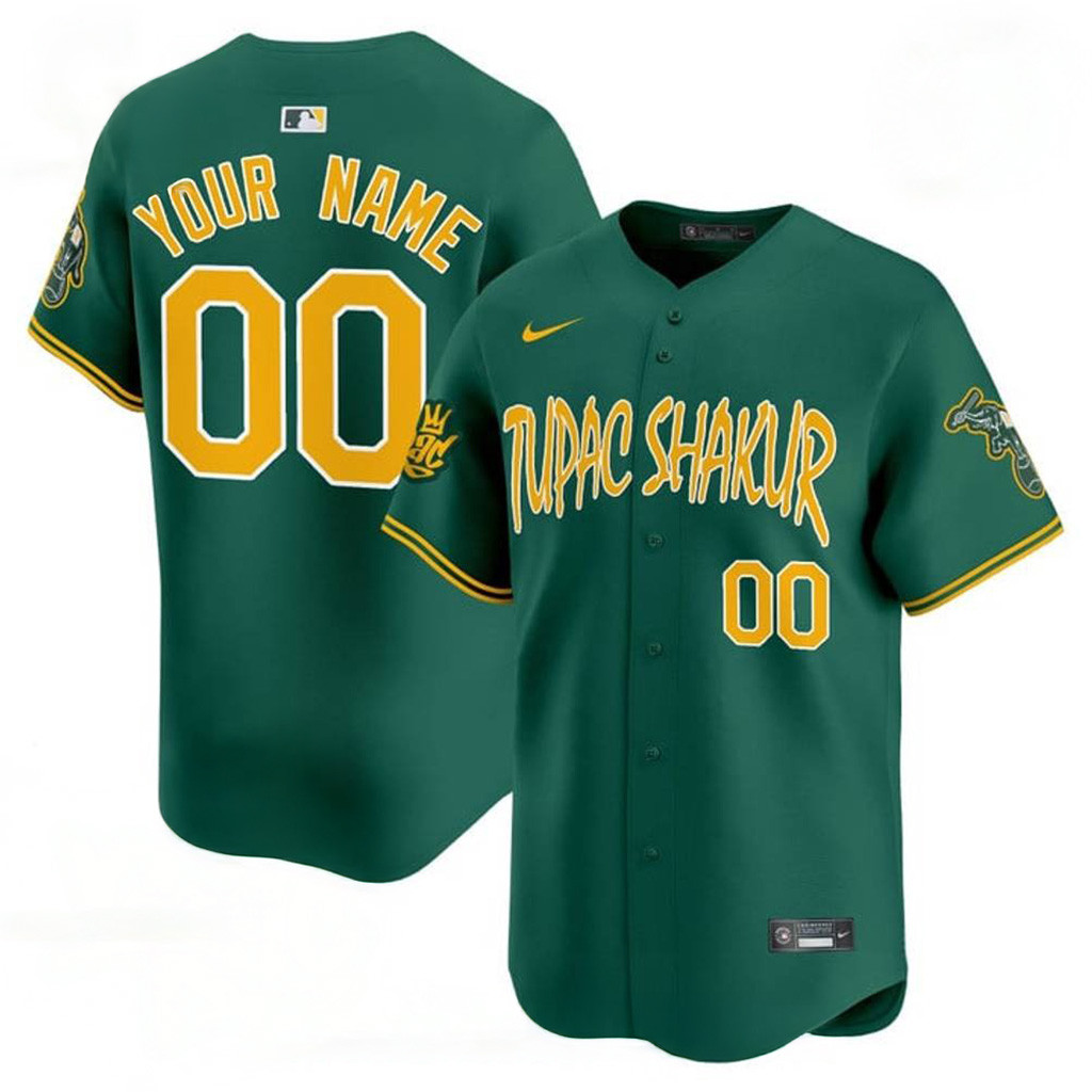 Custom Oakland Athletics x Tupac Shakur Style Special Baseball Jersey All Over Print