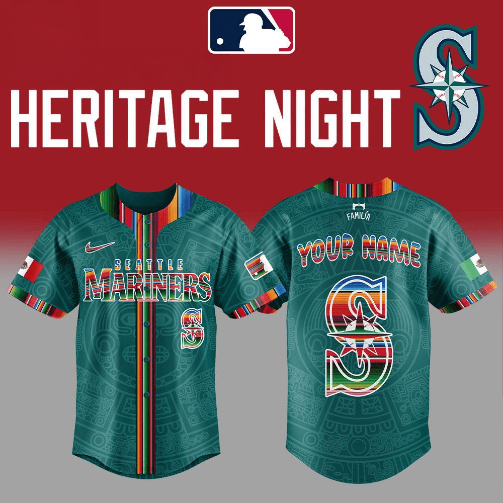 Seattle Mariners Mexican Heritage Night Special Baseball Jersey For Men And Women
