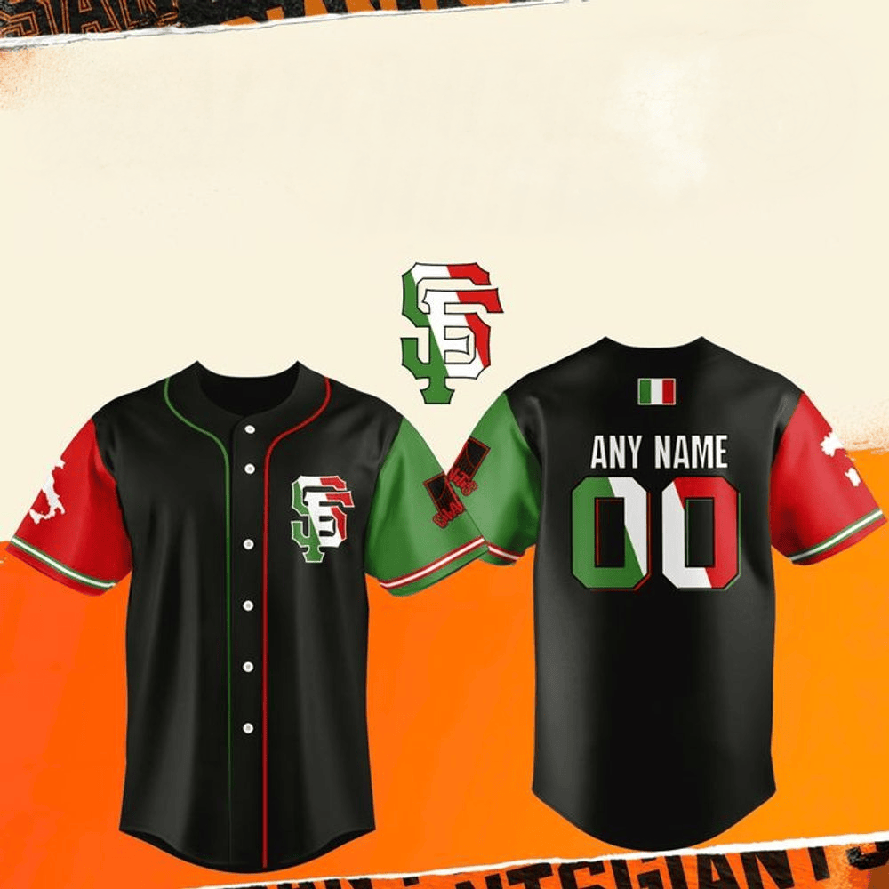 San Francisco Giants X Italian Heritage Night Baseball Jersey Personalized For Men And Women
