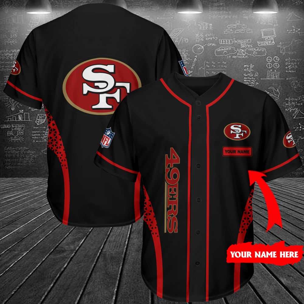NFL San Francisco 49Ers Personalized BN071 Baseball Jersey For Sport Men And Women