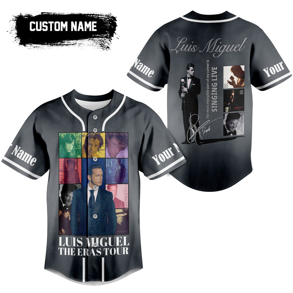 Luis Miguel The Eras Tour Baseball Jersey For Fans Men And Women