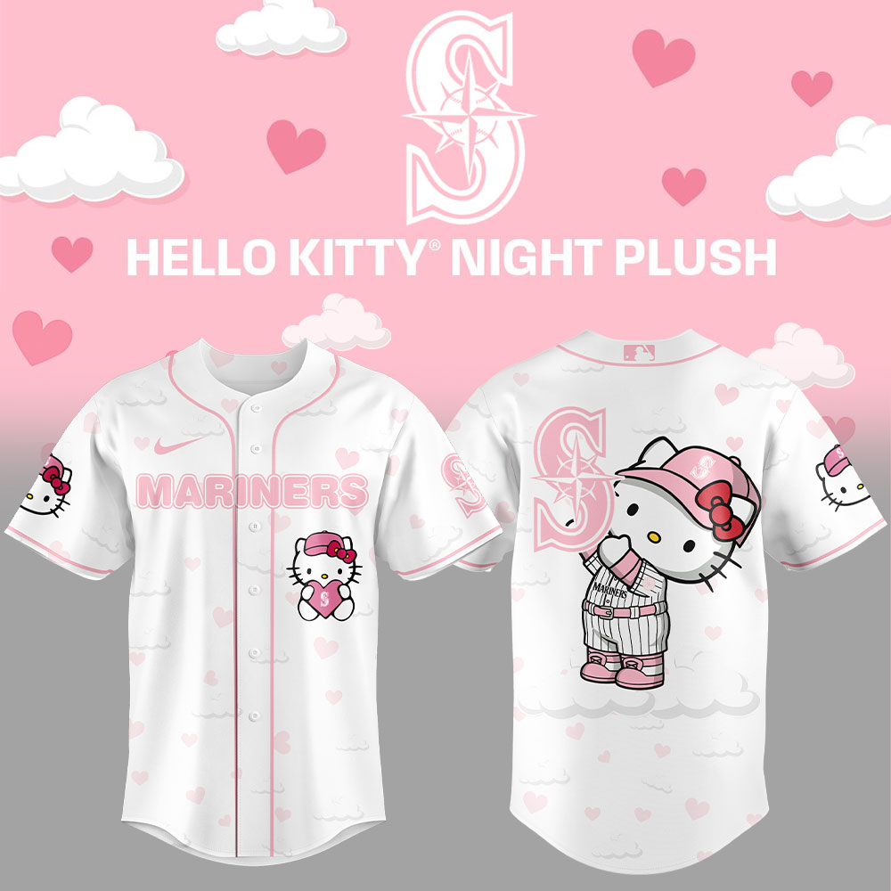 Seattle Mariners x Hello Kitty Night Baseball Jersey