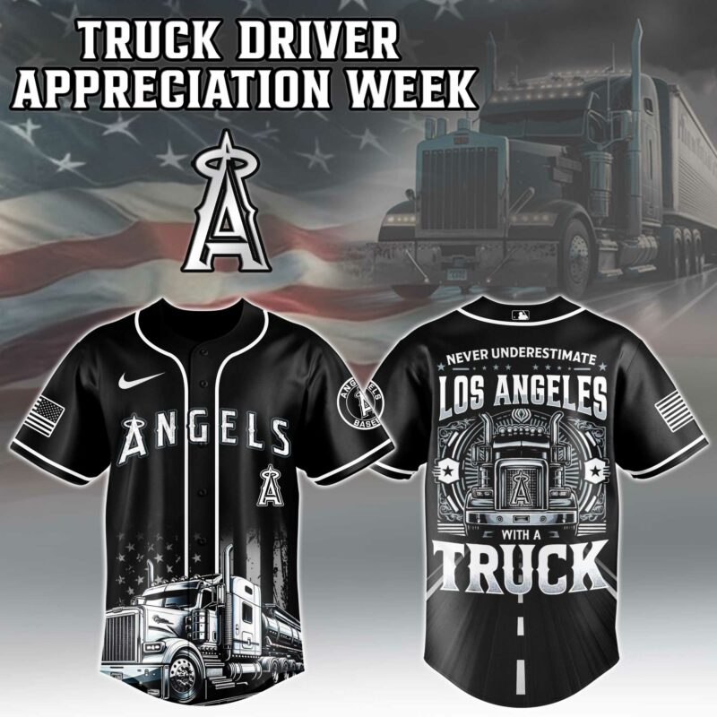 Los Angeles Angels Nation Truck Driver Appreciation Week Baseball Jersey 2025