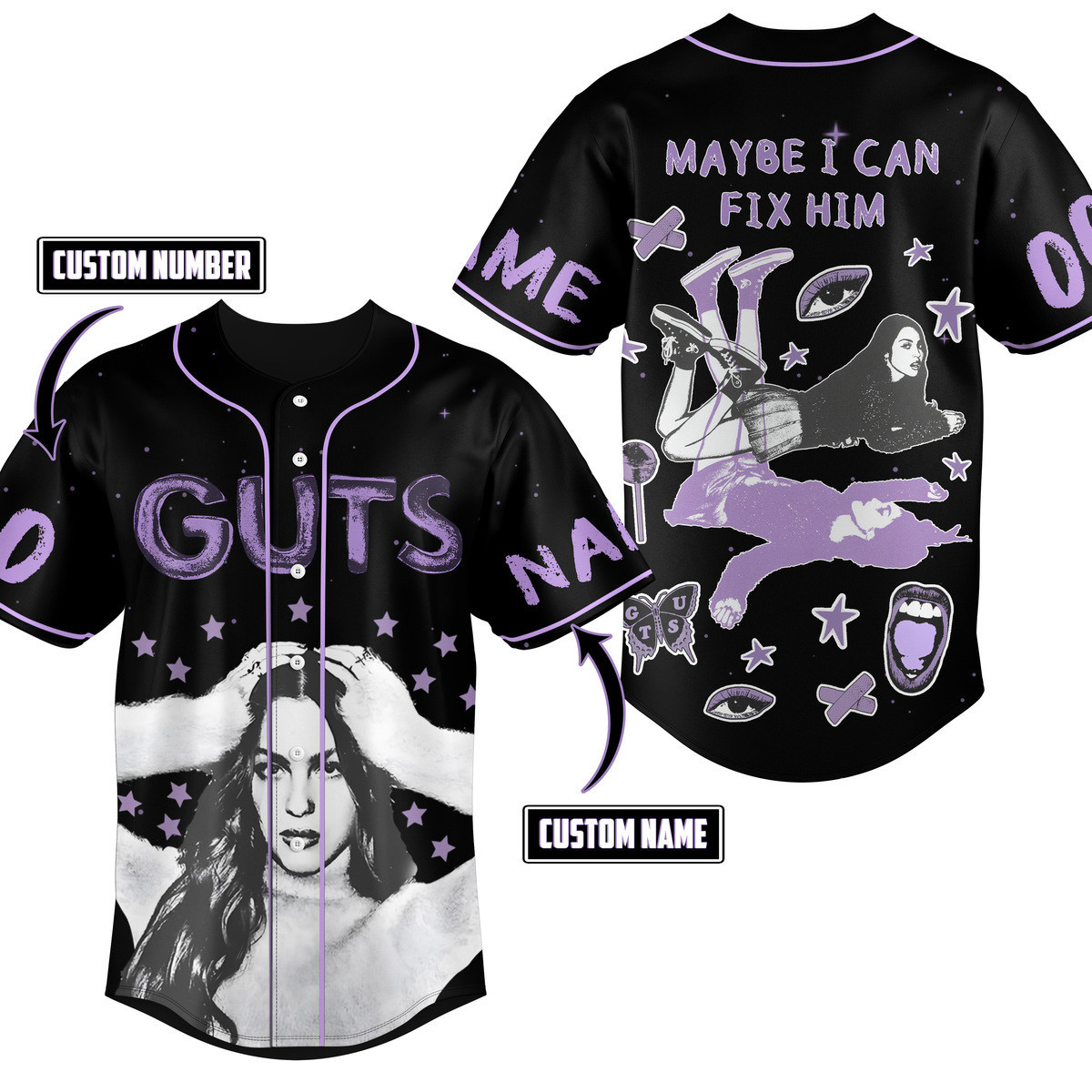 Guts World Tour Baseball Jersey For Fans Men And Women