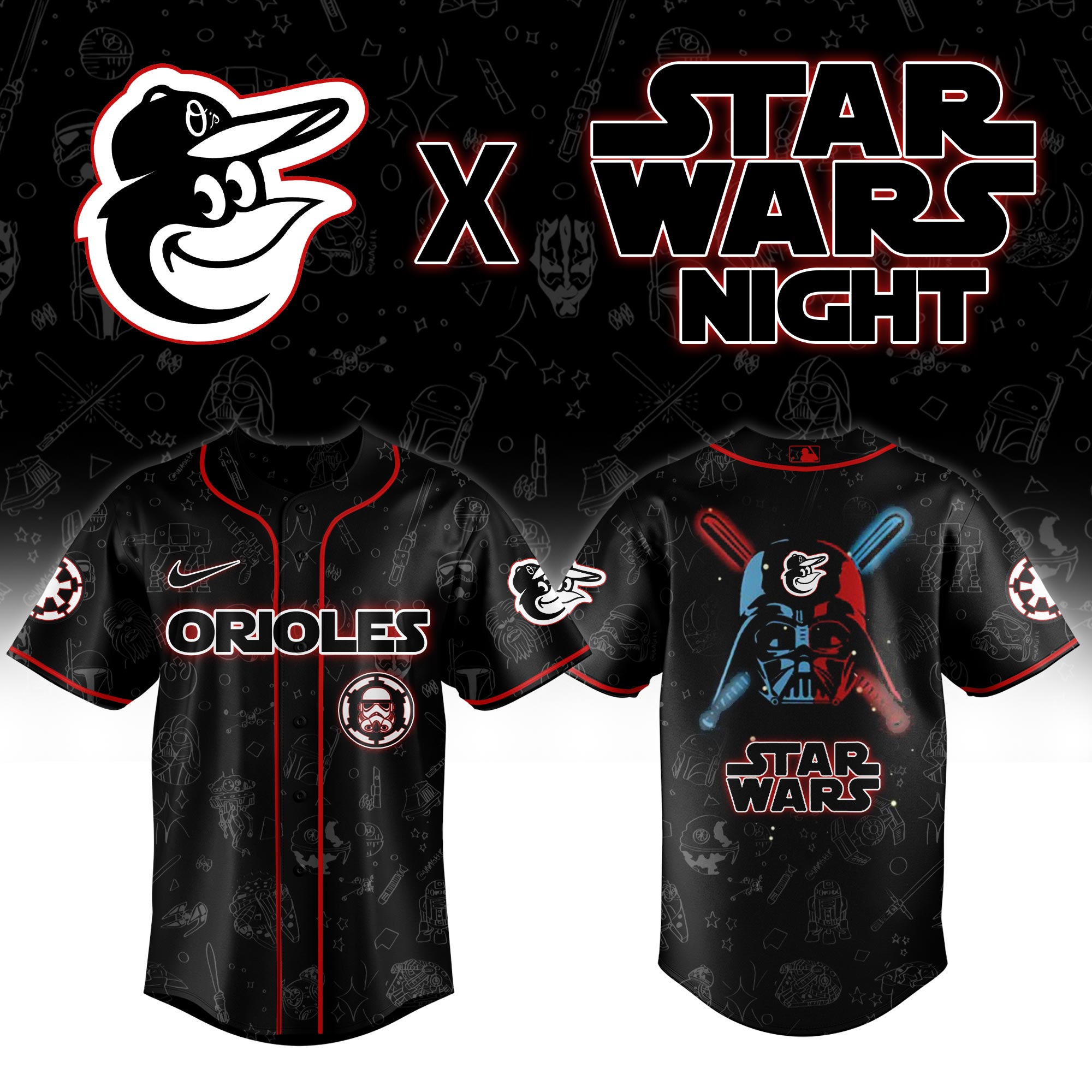 Baltimore Orioles 2025 Star Wars Night Limited Jersey