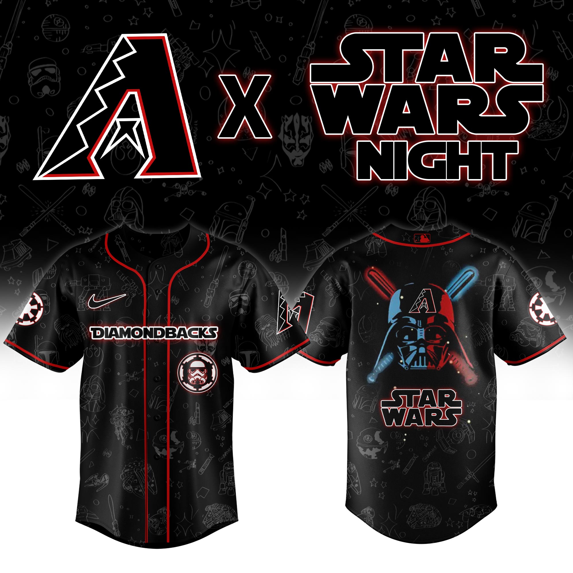 Arizona Diamondbacks 2025 Star Wars Night Limited Jersey