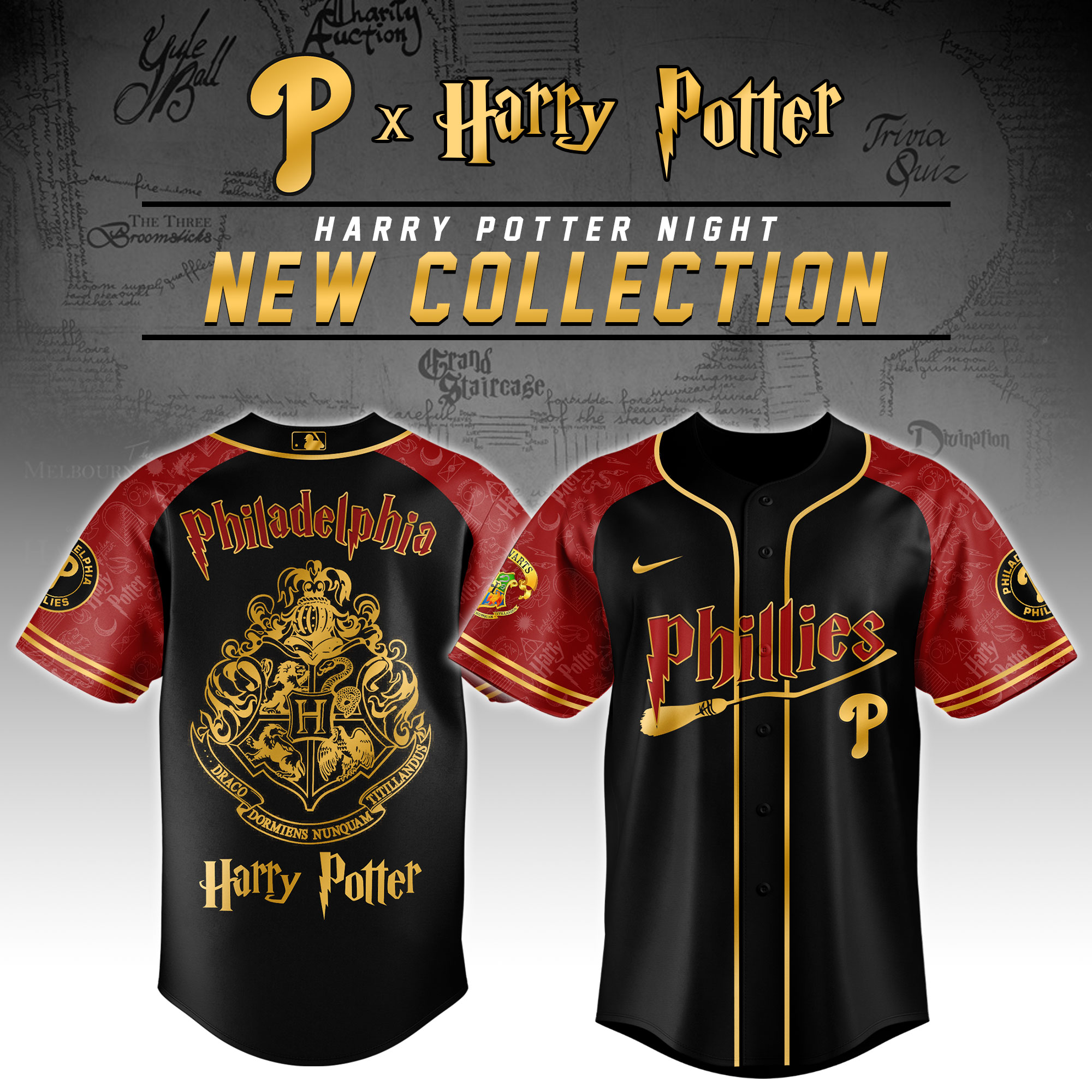 Philadelphia Phillies x Harry Potter Night Baseball Jersey For MLB Fans Men And Women