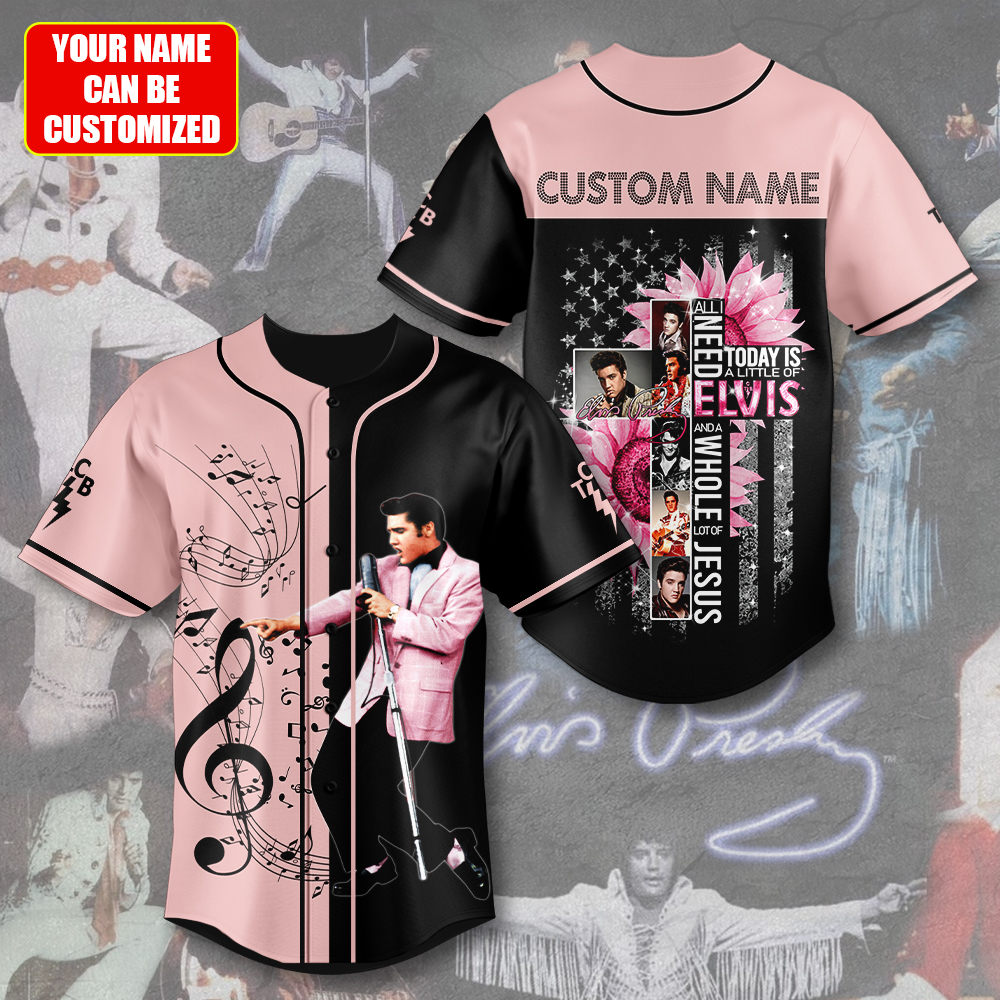Elvis Presley Music Baseball Jersey Elvis Need Whole Jesus For Fan Men And Women