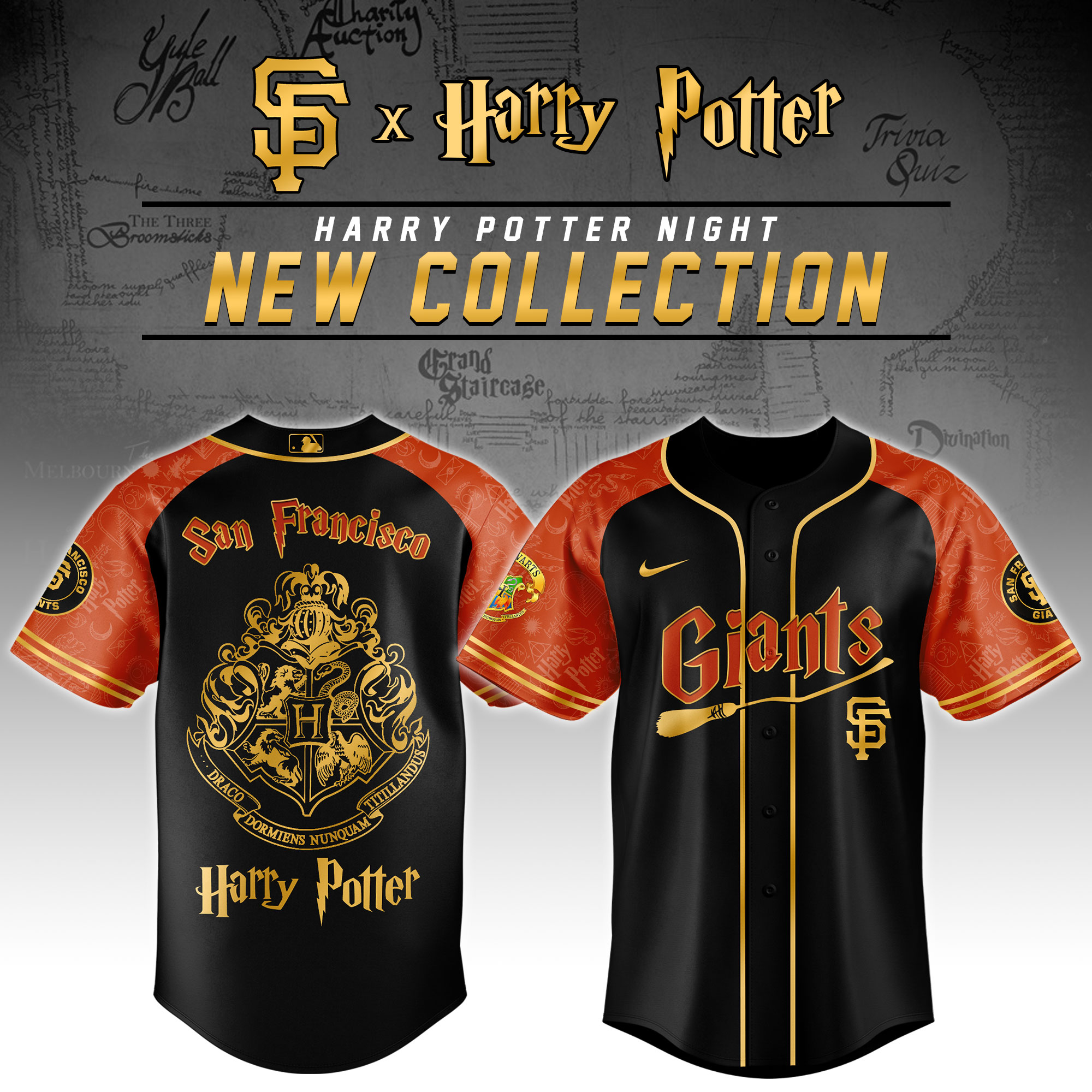 San Francisco Giants x Harry Potter Night Baseball Jersey For MLB Fans Men And Women