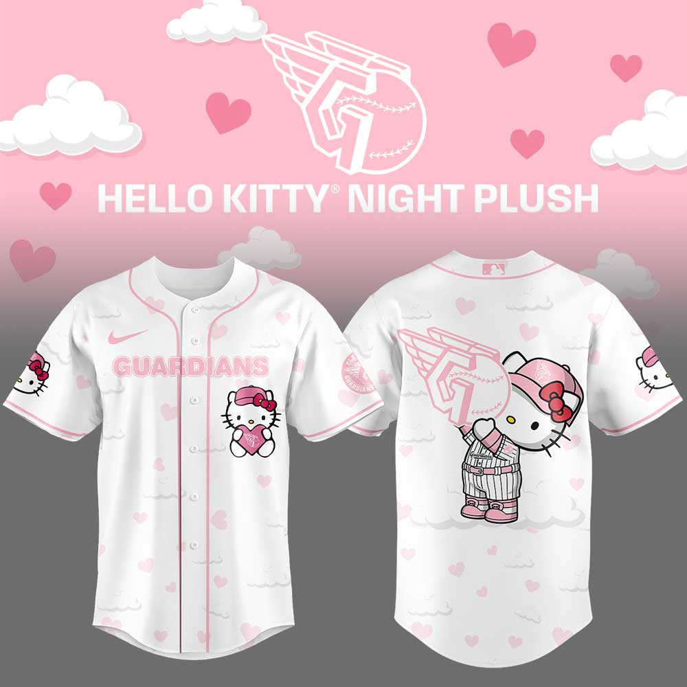 Cleveland Guardians Hello Kitty Night Plus Jersey Limited Edition