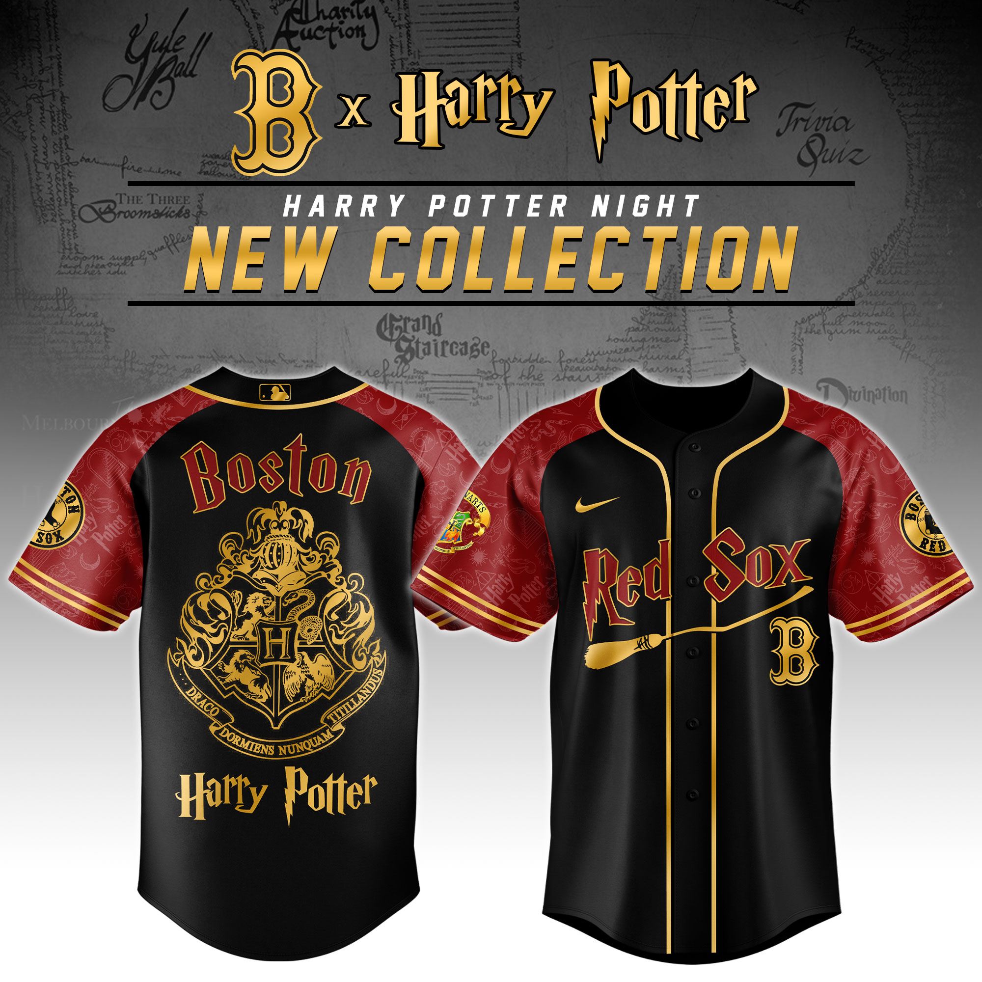 Boston Red Sox Harry Potter Night Baseball Jersey Limited Edition