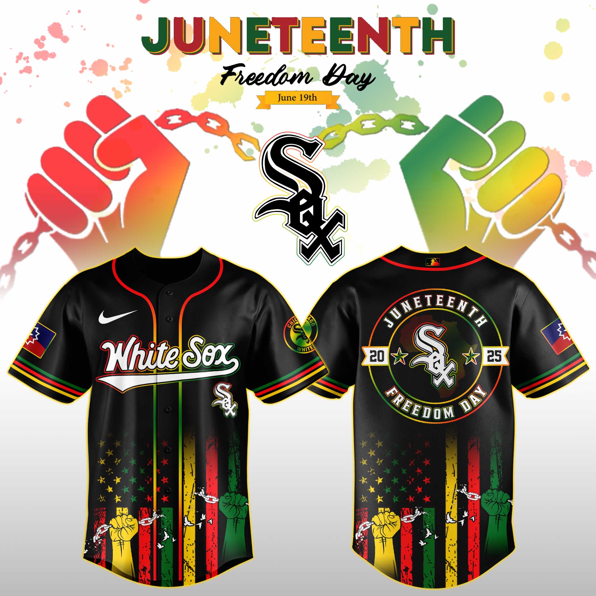 Chicago White Sox MLB X Juneteenth Day Jersey Edition Jersey 2025