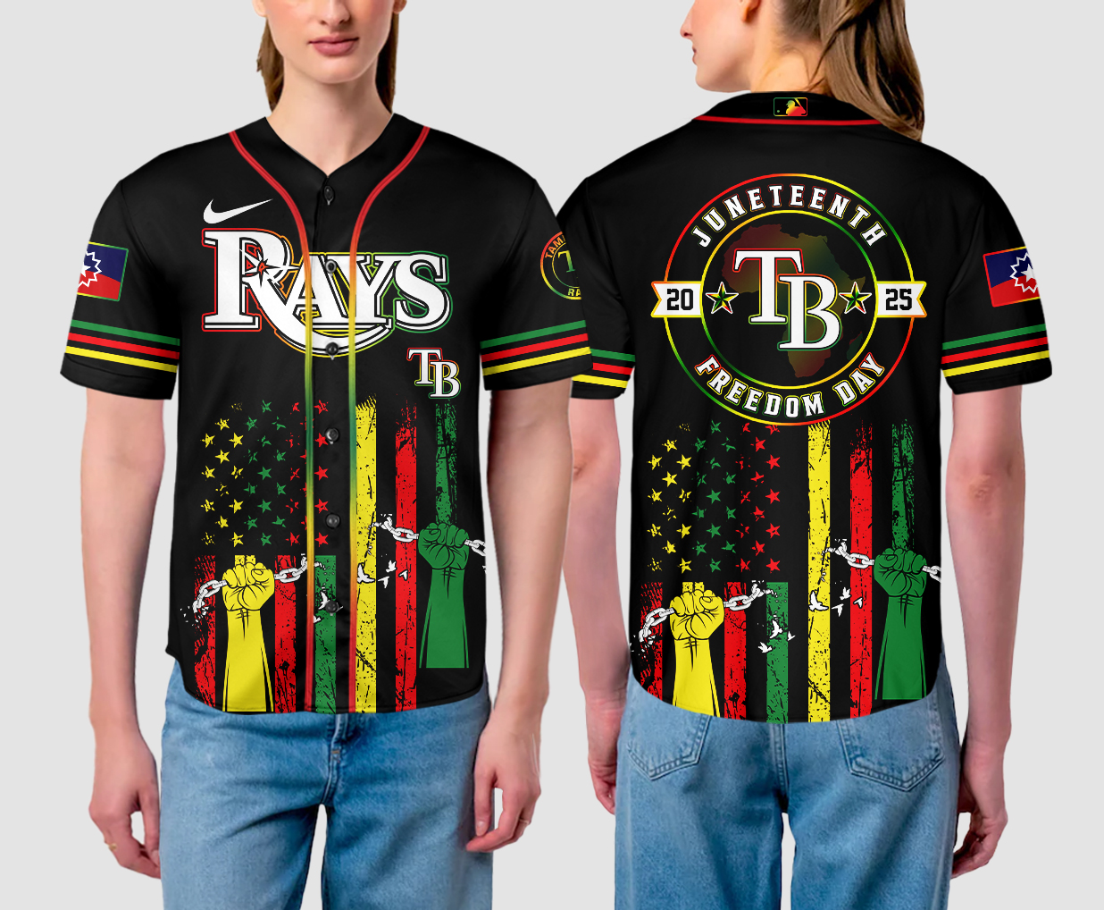 Tampa Bay Rays Juneteenth Day 2025 Baseball Jersey For Men And Women