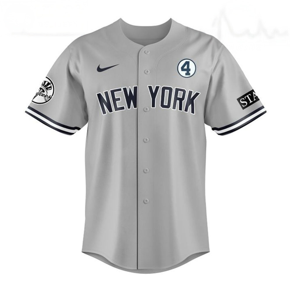 2025 New York Yankees X Lou Gehrig The Iron Horse Baseball Jersey For Men And Women