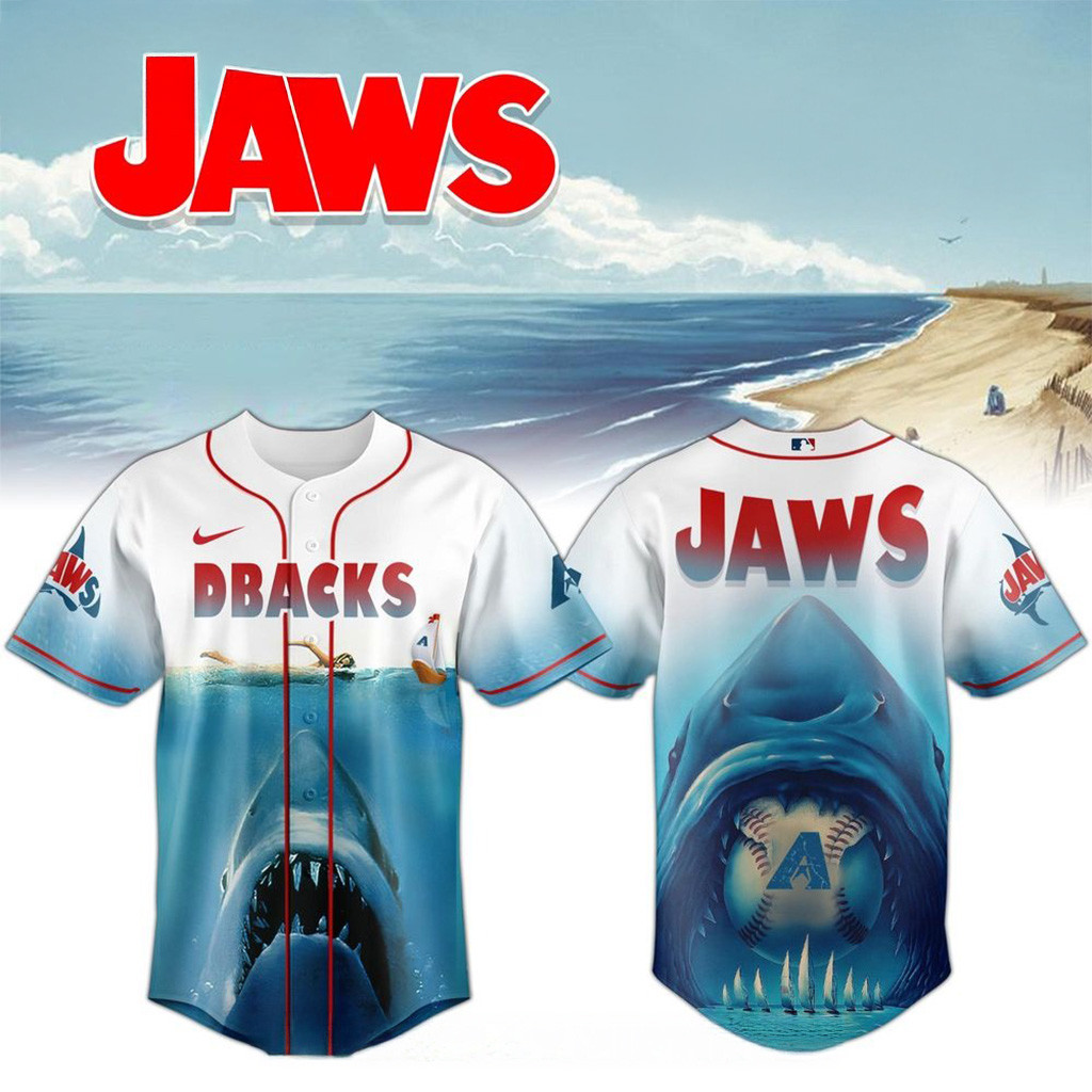 Arizona Diamondbacks MLB x JAWS 50th Anniversary Baseball Jersey For Men And Women