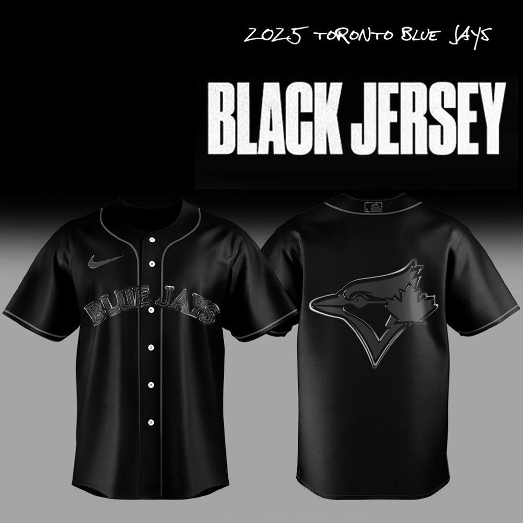 2025 Toronto Blue Jays Back In Black Baseball Jersey For MLB Sport Men And Women
