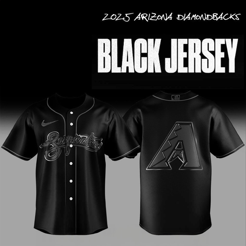2025 Arizona Diamondbacks Back In Black Baseball Jersey For Men And Women