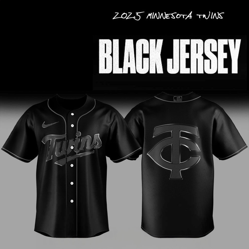 2025 Minnesota Twins Back In Black Baseball Jersey For Men And Women