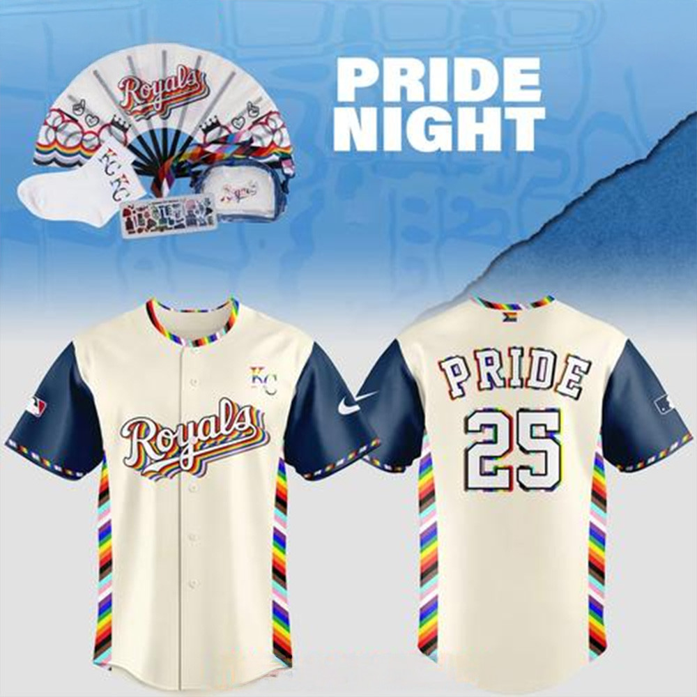 2025 Kansas City Royals Pride Night Special Baseball Jersey For Men And Women