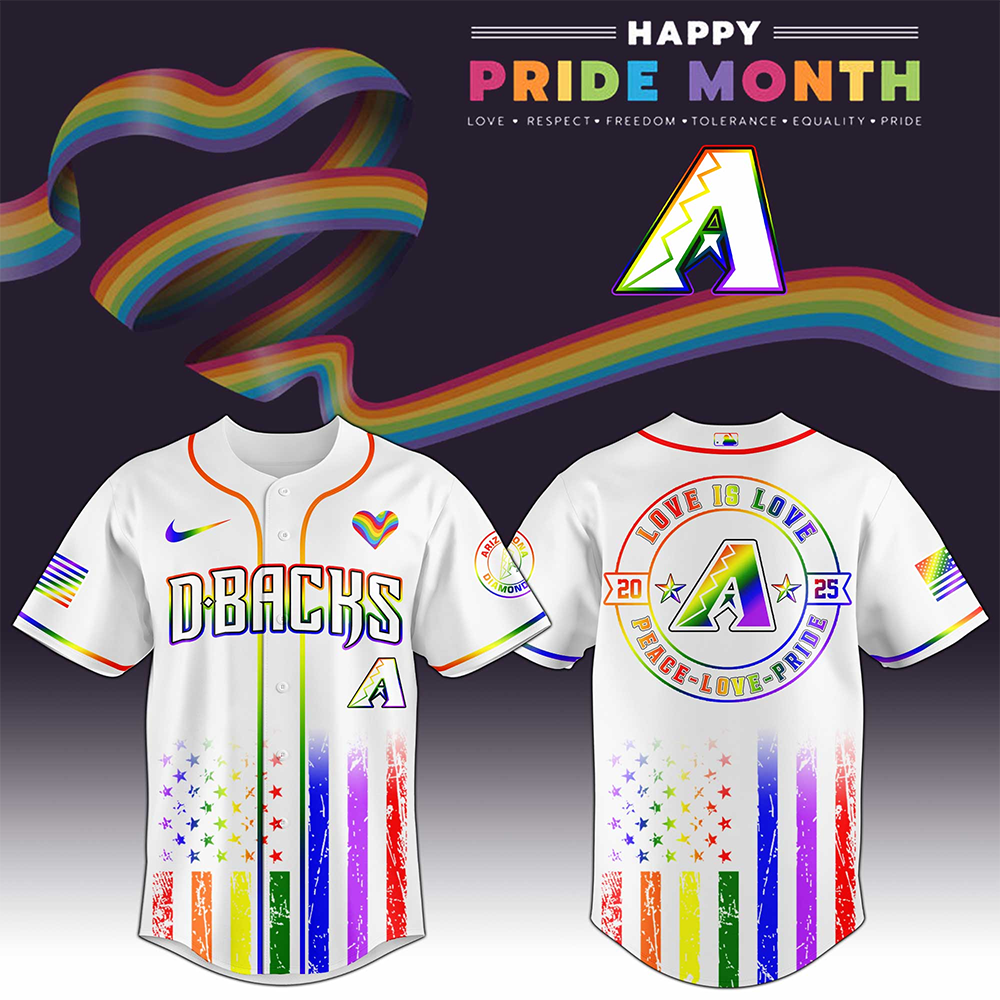 Arizona Diamondbacks MLB x Happy Pride Month 2025 Baseball Jersey For Men And Women