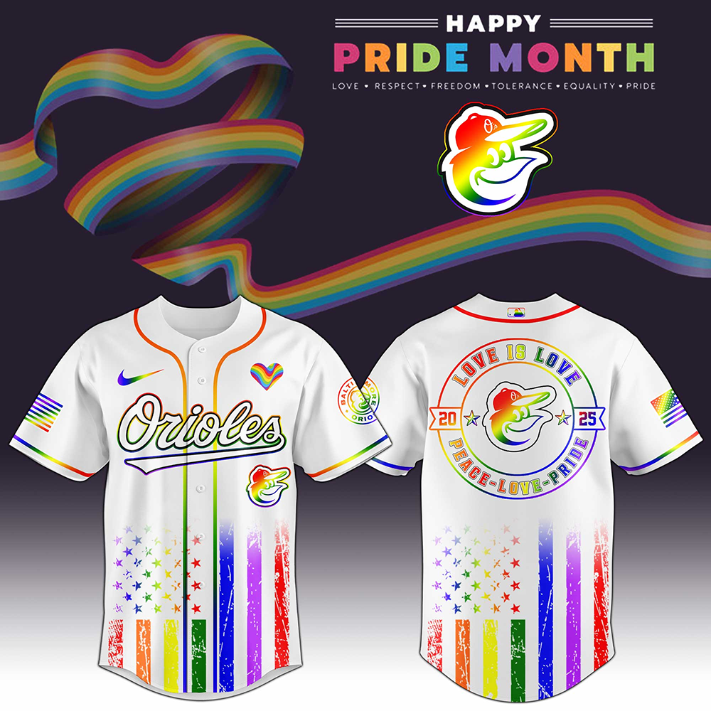 Baltimore Orioles MLB x Happy Pride Month 2025 Baseball Jersey For Men And Women
