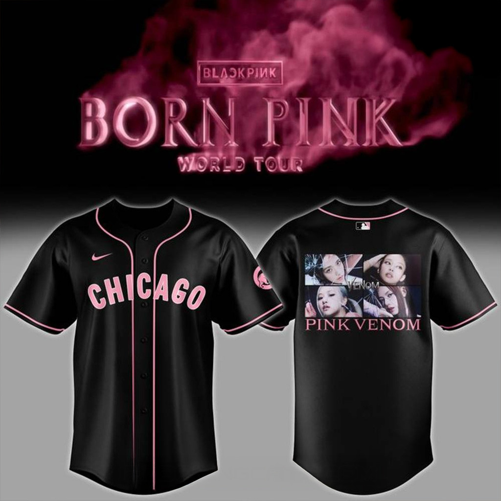 Chicago Cubs x Blackpink World Tour Baseball Jersey For Men And Women
