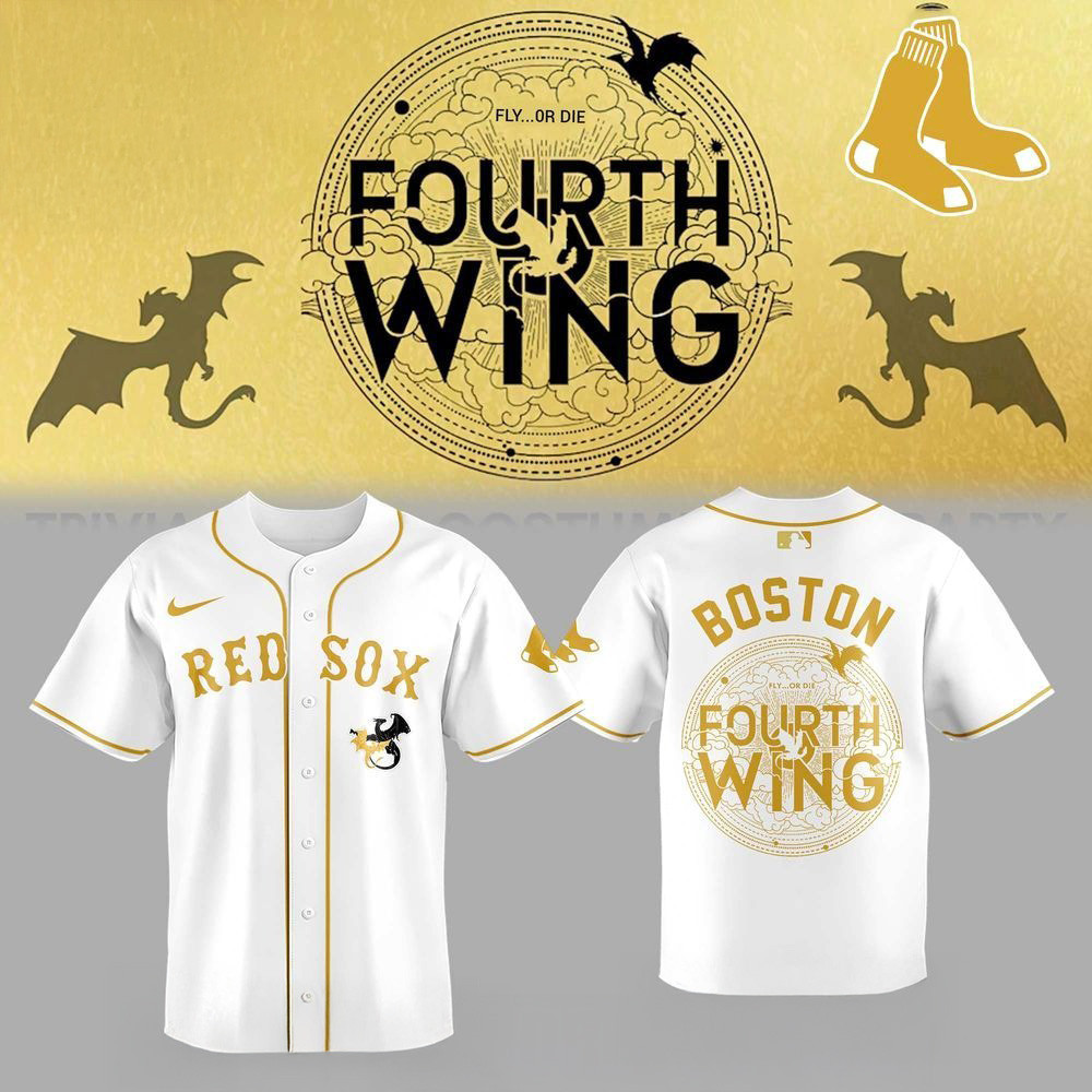 Boston Red Sox Fourth Wing Night White Baseball Jersey For Men And Women