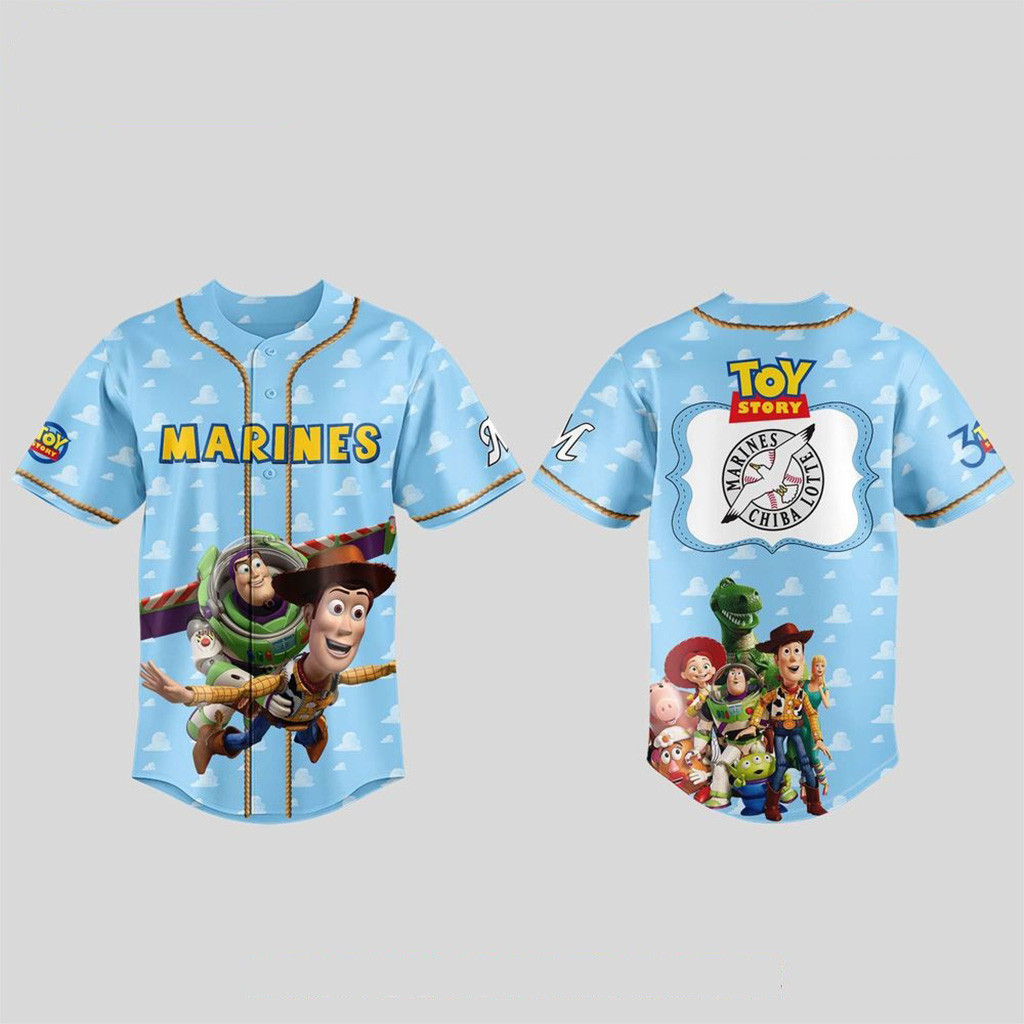Chiba Lotte Marines X 30 Years Toy Story Baseball Jersey For Men And Women