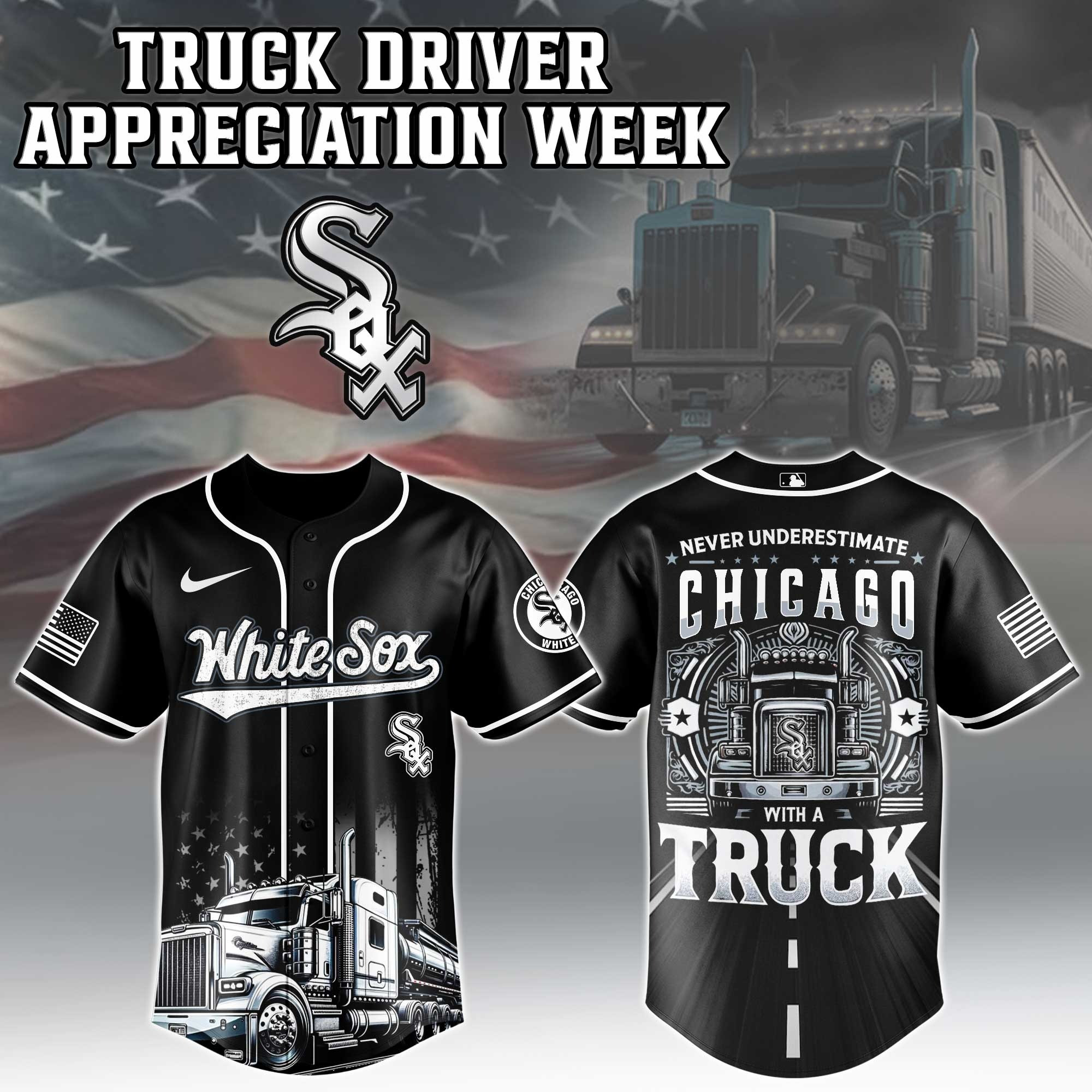Chicago White Sox MLB X Nation Truck Driver Appreciation Week Baseball Jersey 2025