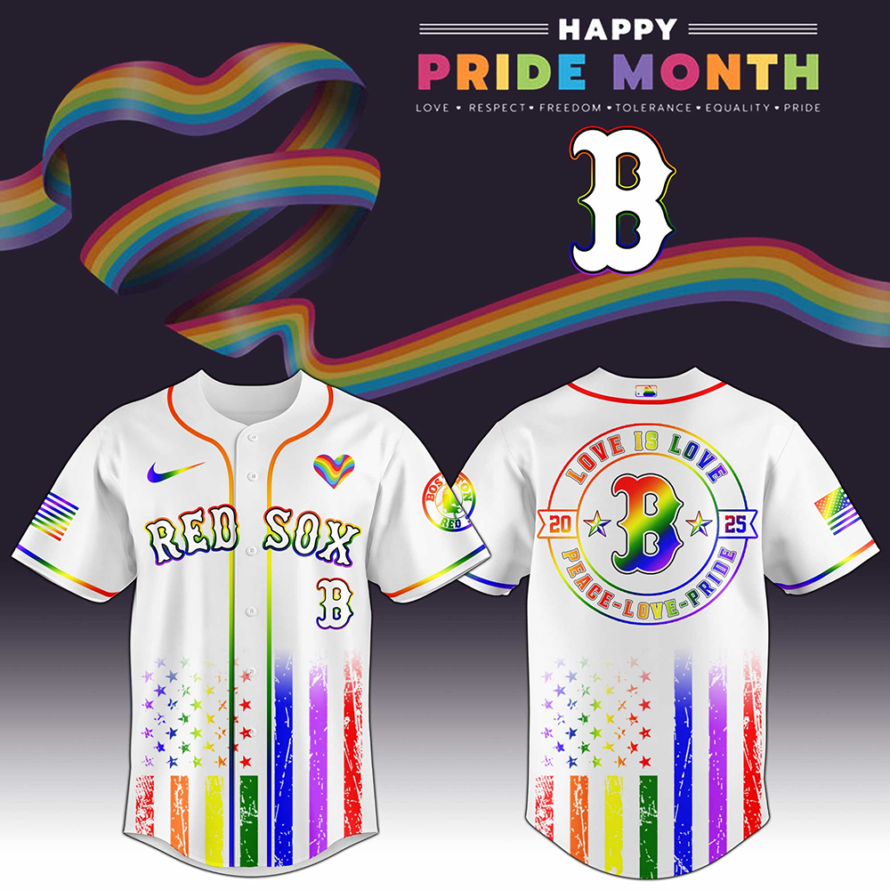 Boston Red Sox MLB x Happy Pride Month 2025 Baseball Jersey For Men And Women