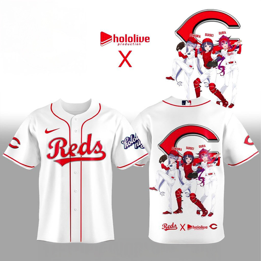 Cincinnati Reds X Hololive Night Collaboration Baseball Jersey For Men And Women
