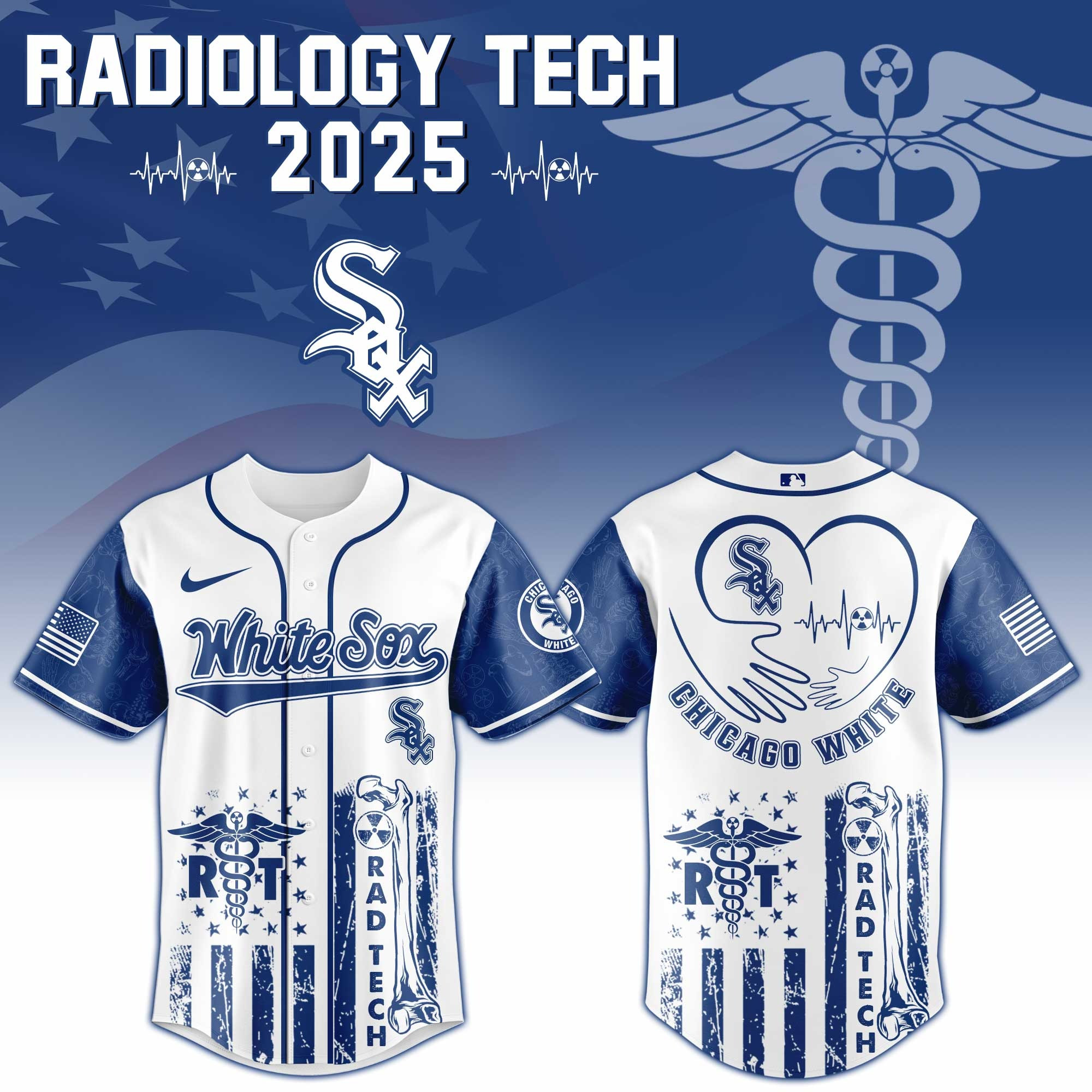Chicago White Sox x Radiology Tech Night Exclusive Design Baseball Jersey For Men And Women