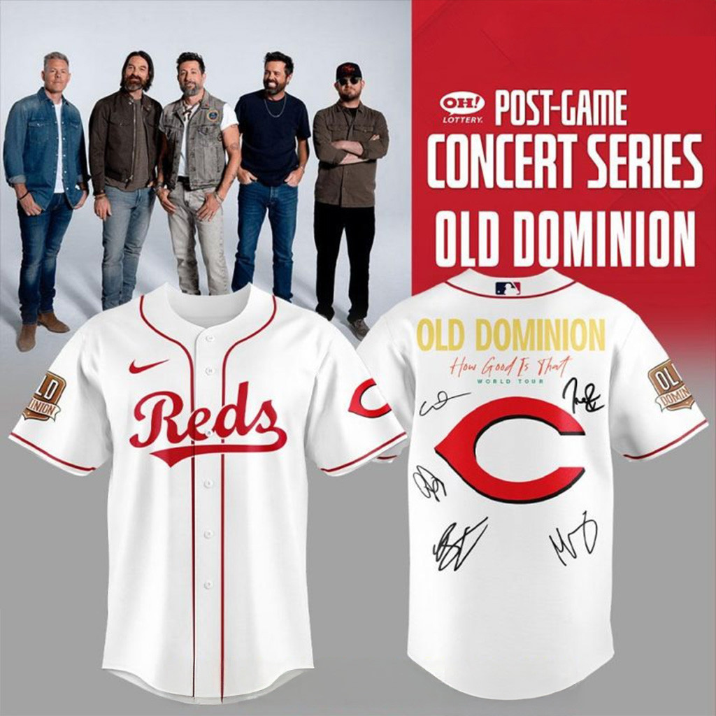 Cincinnati Reds x Old Dominion Show Special Edition Baseball Jersey For Men And Women
