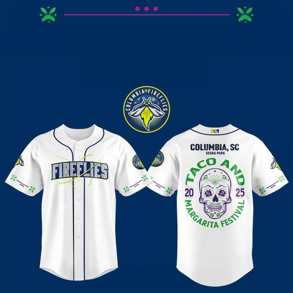 Columbia Fireflies Margarita Festival Baseball Jersey For Men And Women