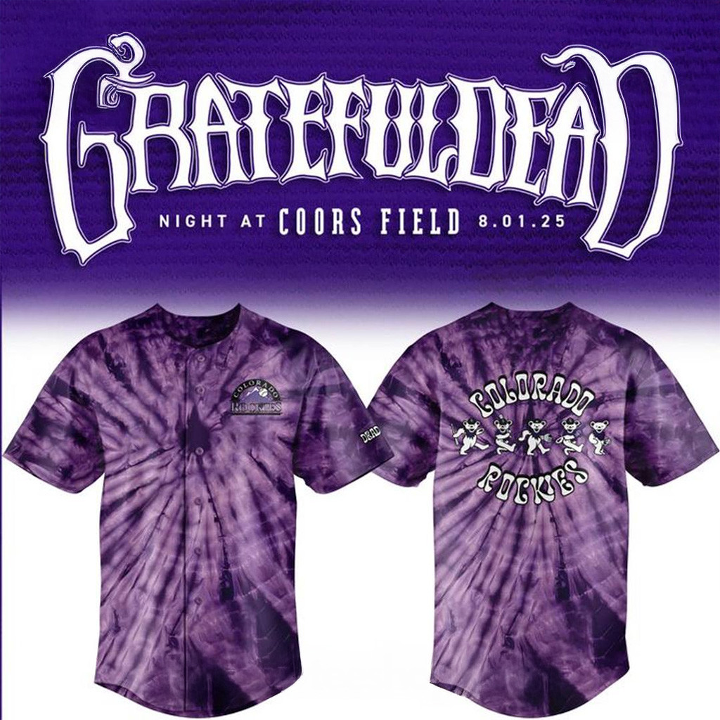 Colorado Rockies x Grateful Dead Night at Coors Fields Special Baseball Jersey For Men And Women