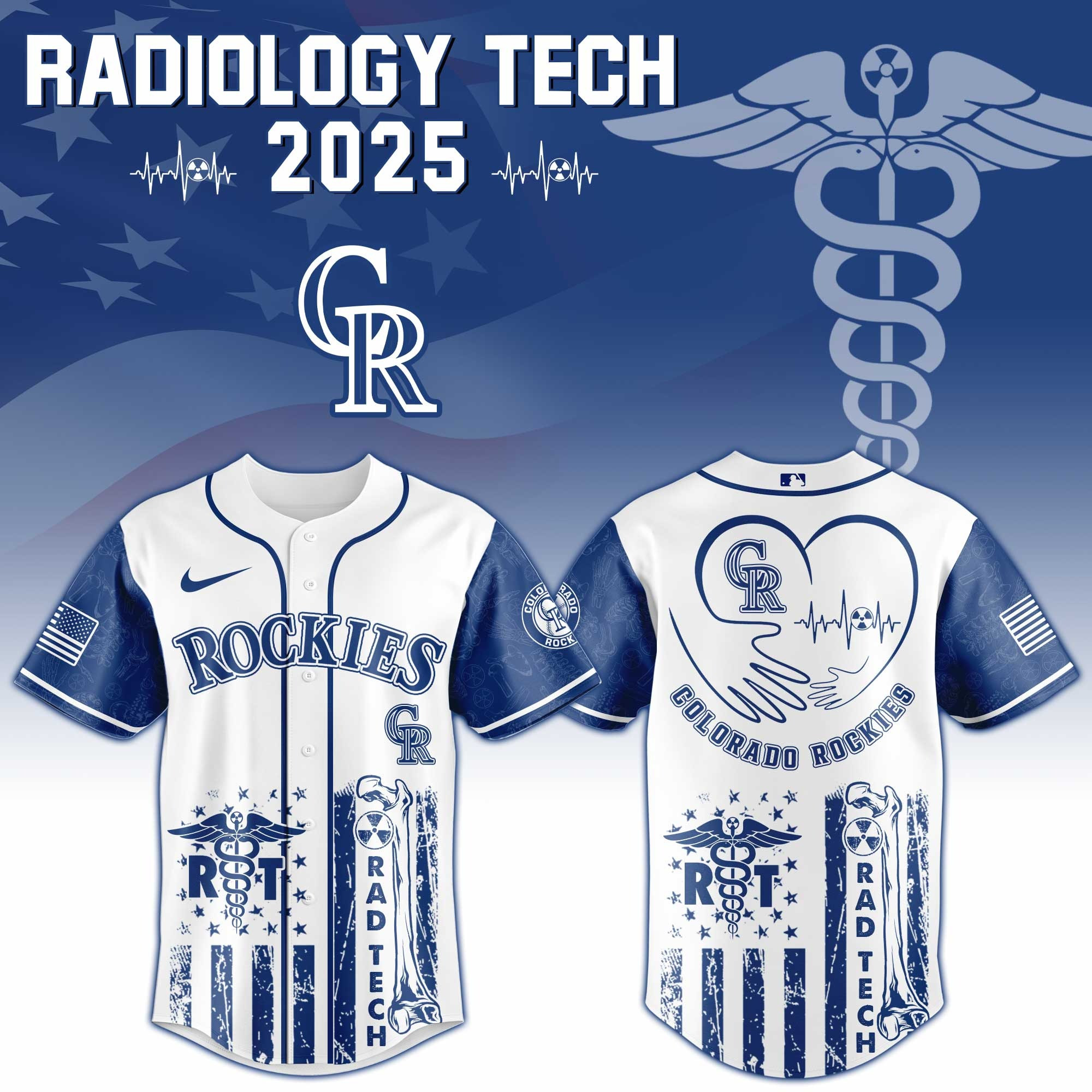 Colorado Rockies x Radiology Tech Night Exclusive Design Baseball Jersey For Men And Women