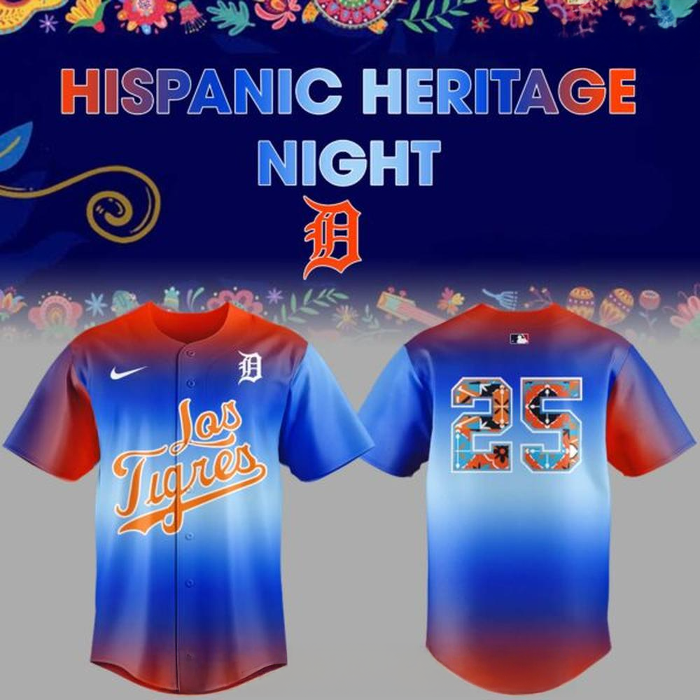 Detroit Tigers 2025 Hispanic Heritage Night Special Baseball Jersey For Men And Women