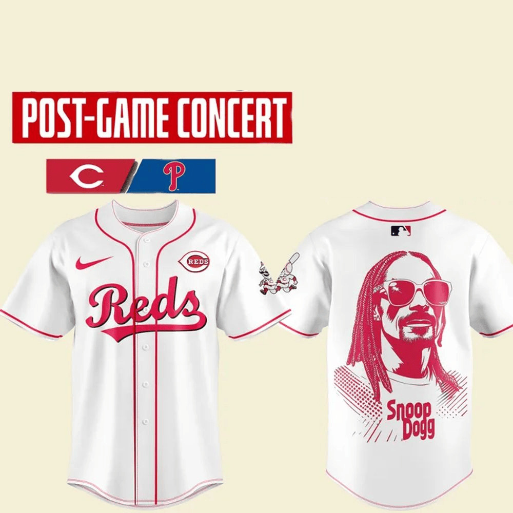 Cincinnati Reds X Snoop Dogg Postgame Concert Baseball Jersey For Men And Women