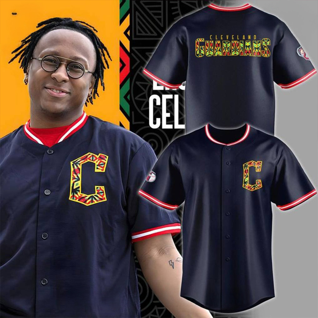 Cleveland Guardians Black Excellence Celebration Special Baseball Jersey Navy For Men And Women