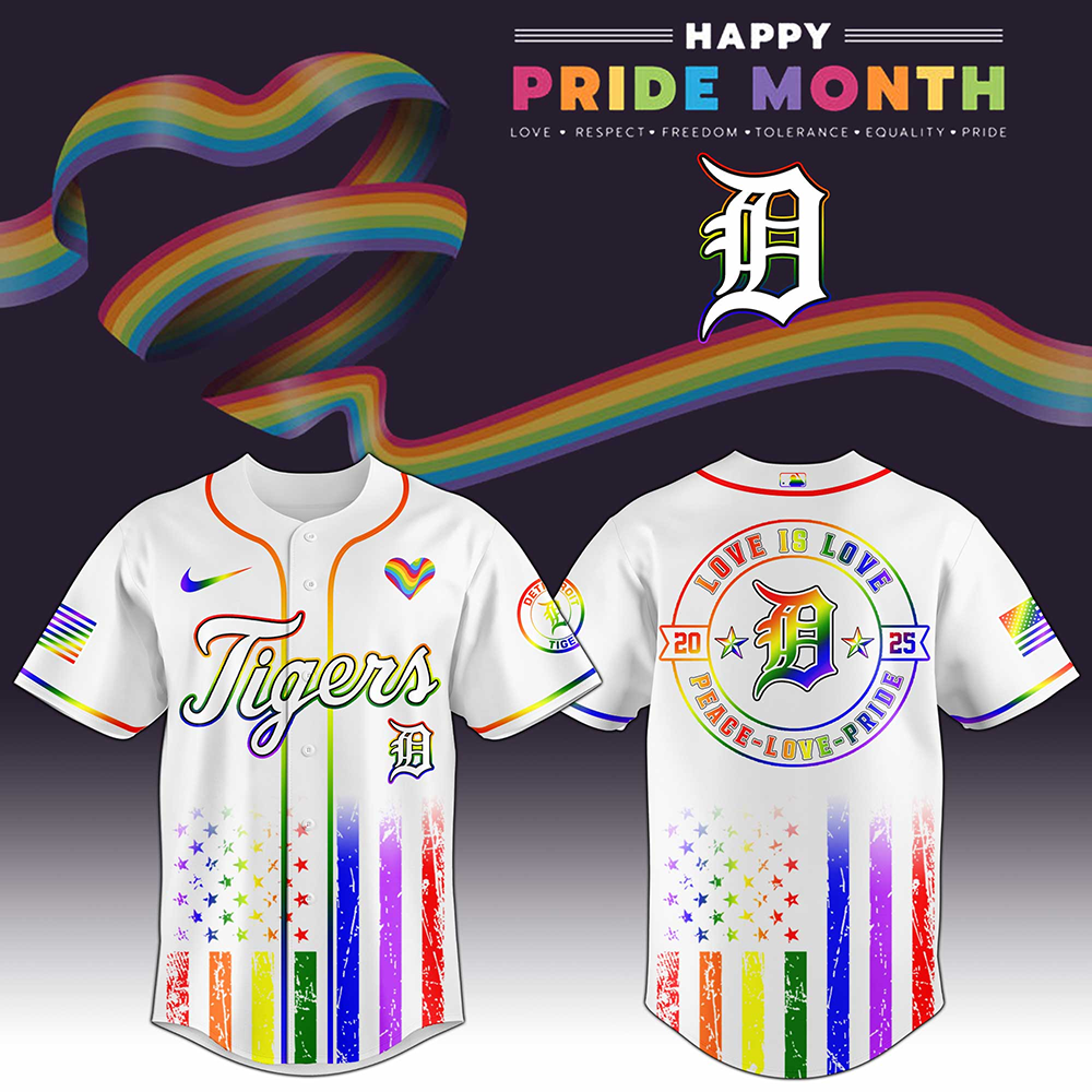 Detroit Tigers MLB x Happy Pride Month 2025 Baseball Jersey For Men And Women