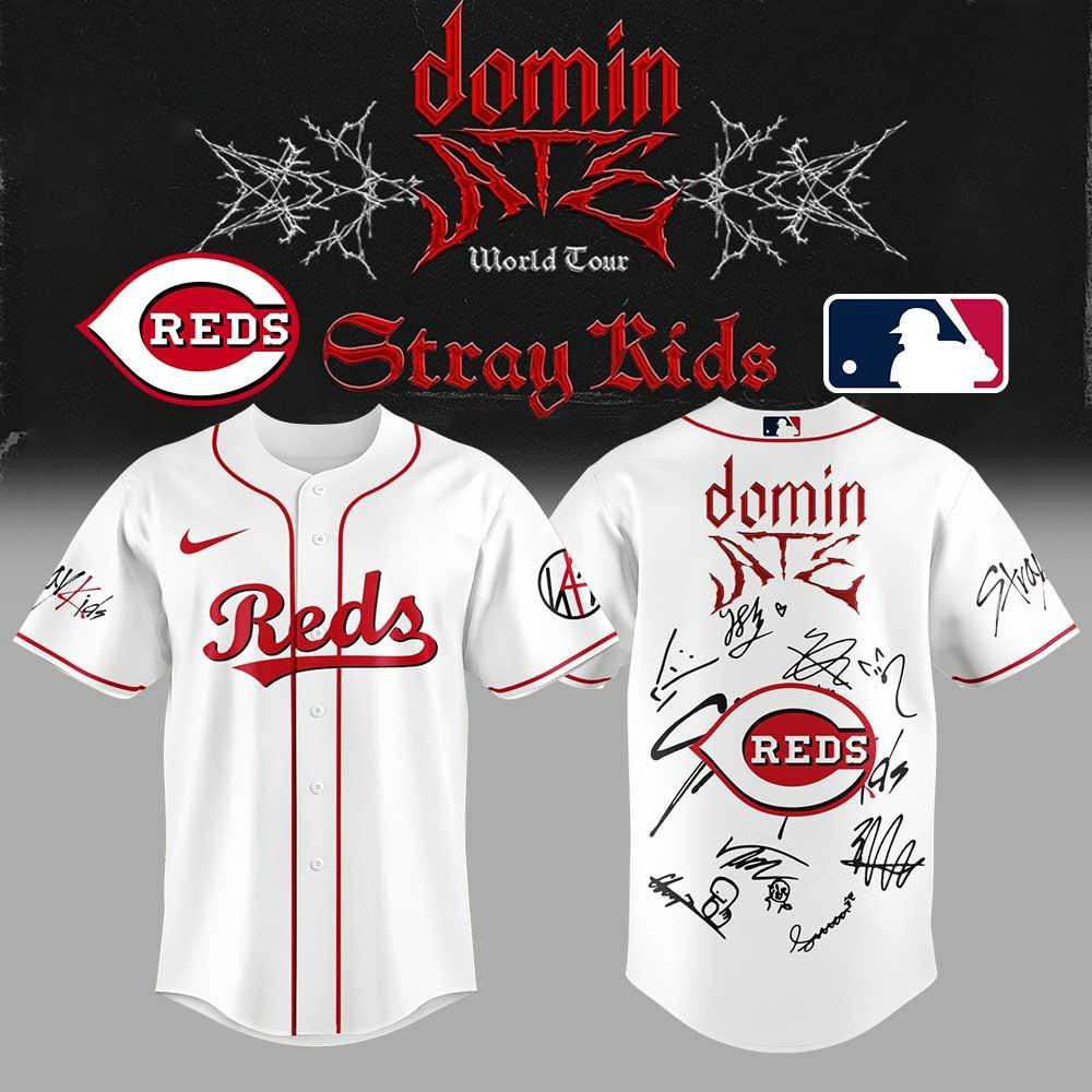 Cincinnati Reds X Stray Kids Baseball Jersey For Men And Women