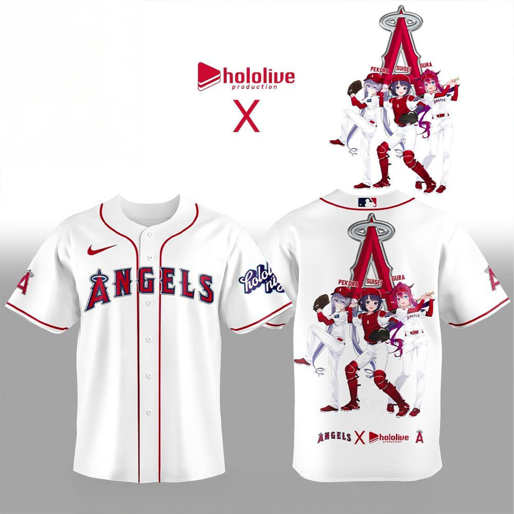 Los Angeles Angels X Hololive Night Collaboration Baseball Jersey For MLB Fans
