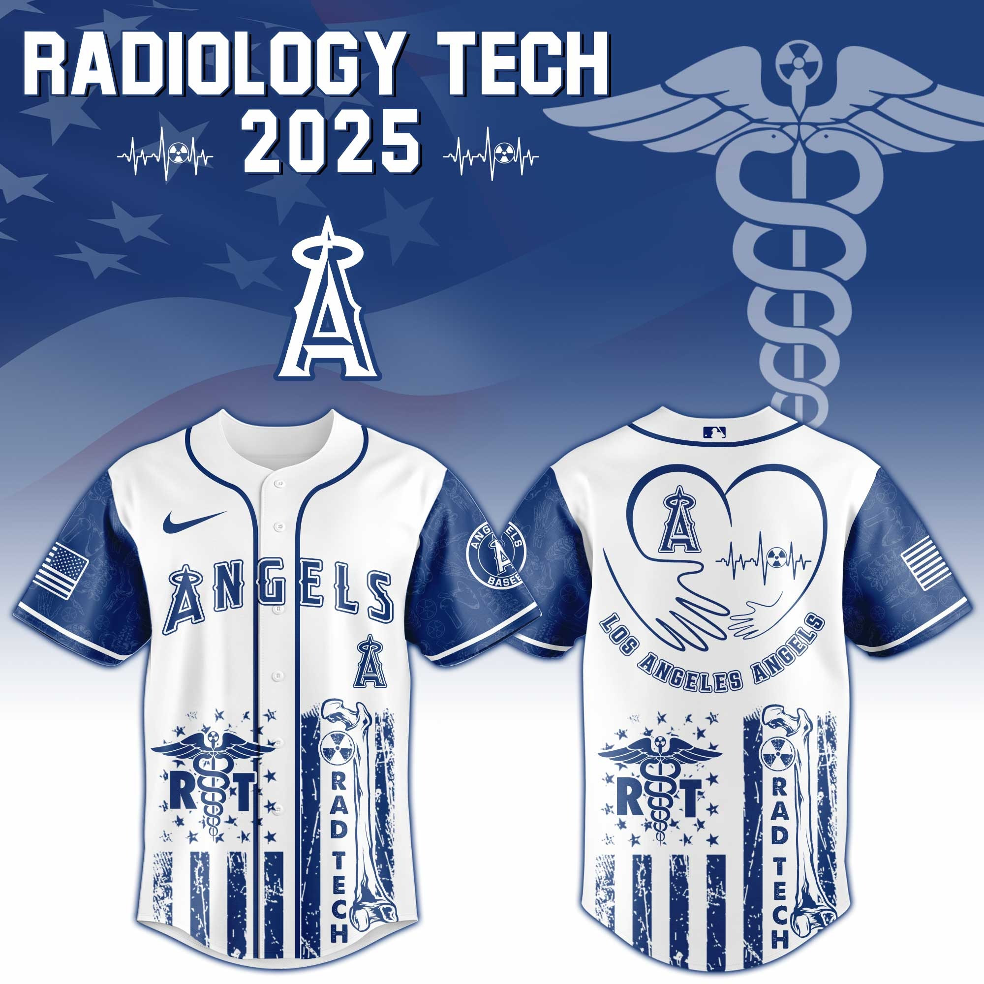 Los Angeles Angels x Radiology Tech Night Exclusive Design Baseball Jersey