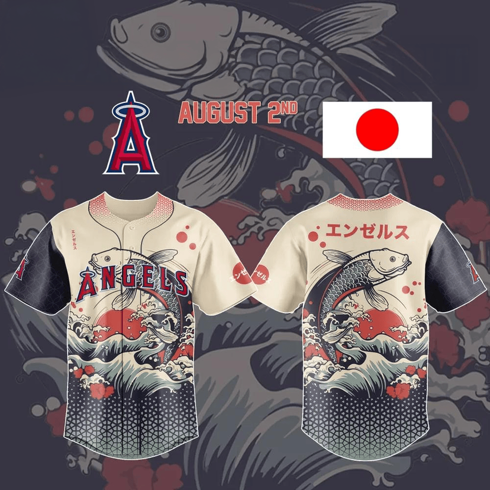 Los Angeles Angels Japanese Heritage Night 2025 Baseball Jersey