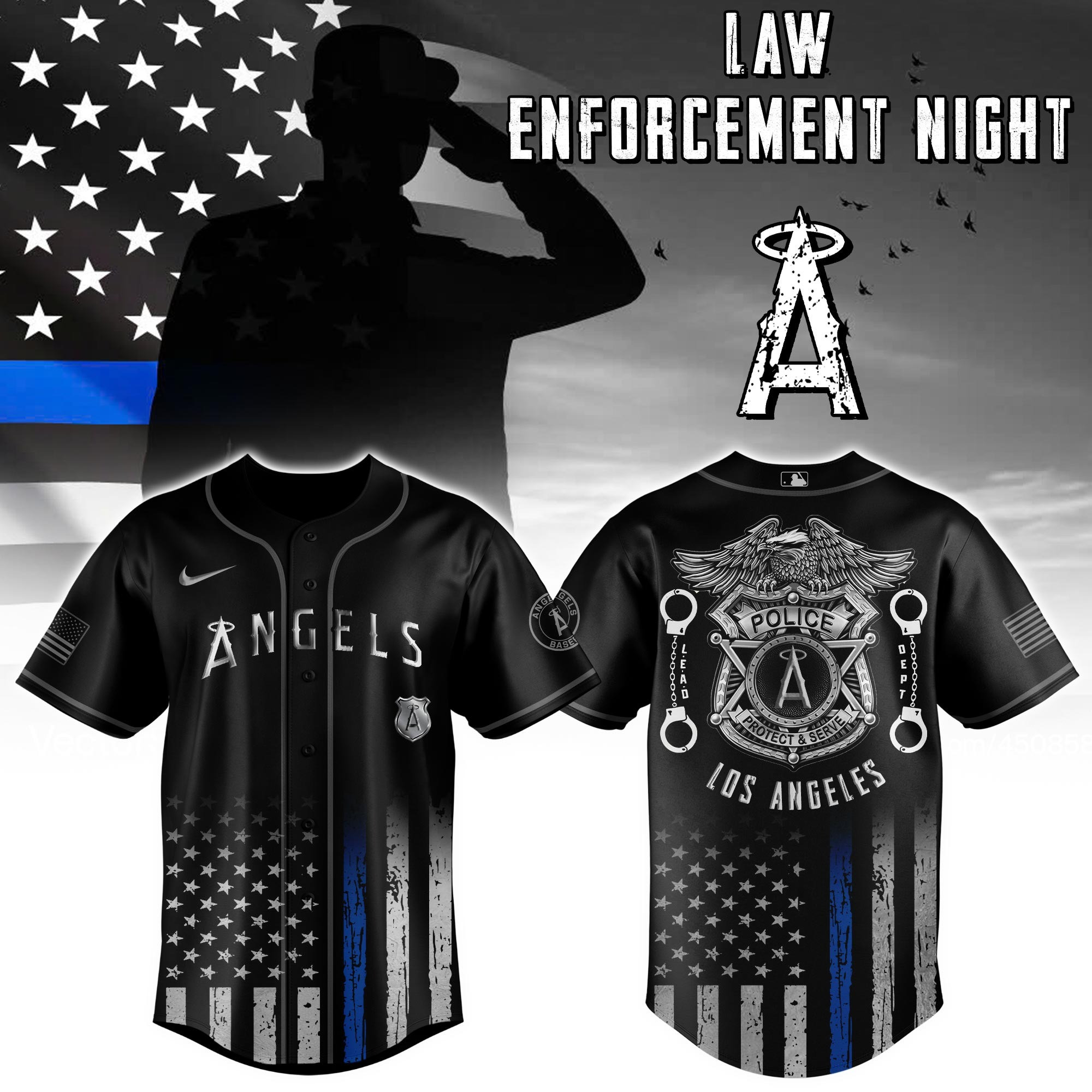 Los Angeles Angels MLB x Law Enforcement Night Edition Jersey 2025