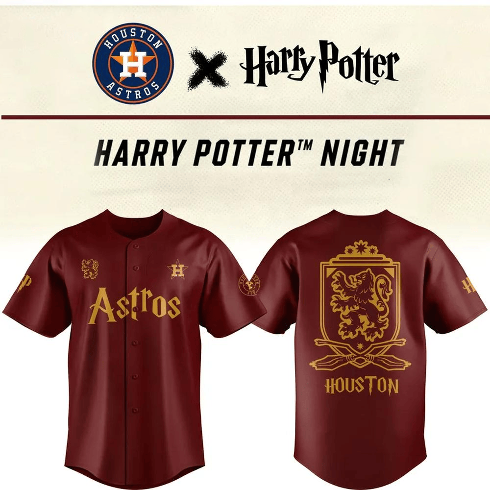 Harry Potter Night 2025 Houston Astros Baseball Jersey For Men And Women