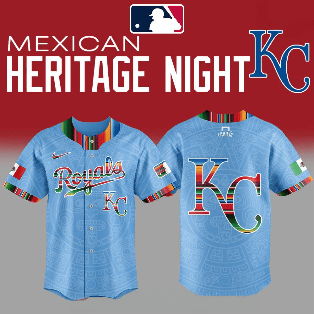Kansas City Royals MLB Mexican Heritage Night Baseball Jersey For Fans