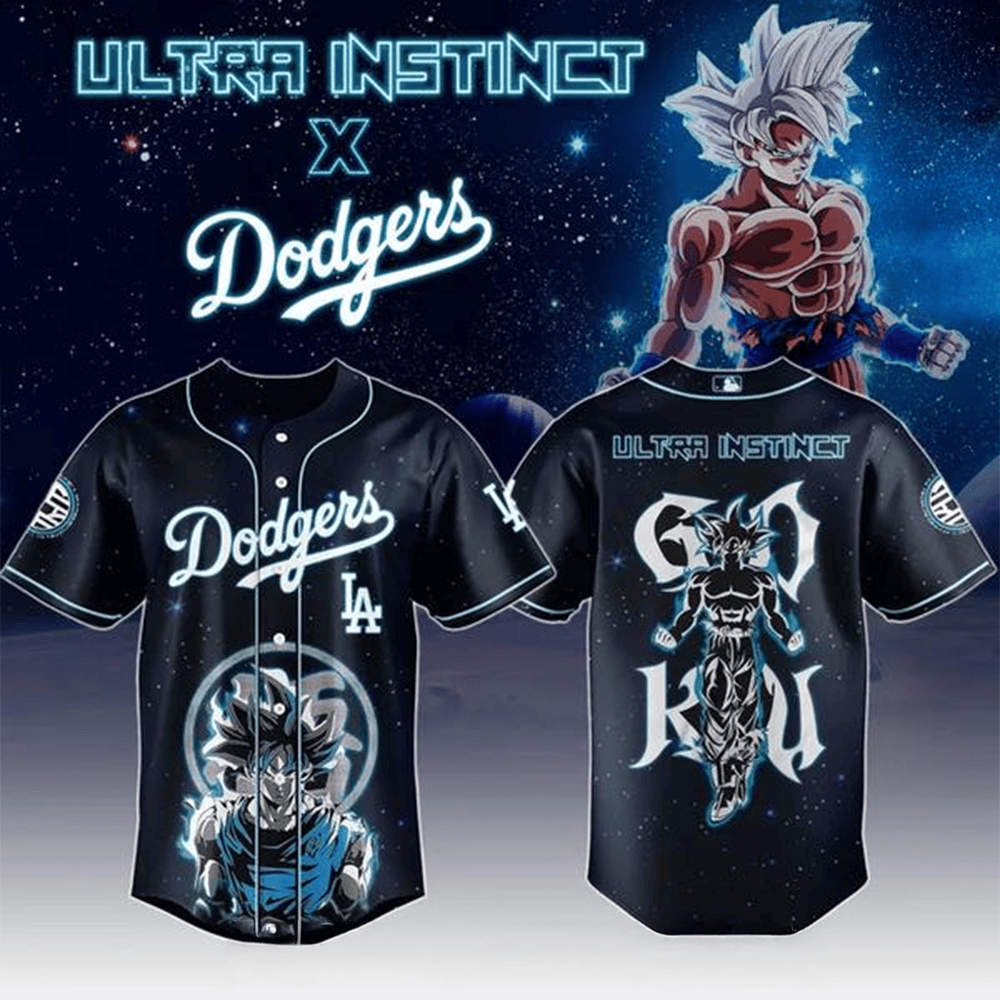 Goku Ultra Instinct x Los Angeles Dodgers 2025 Baseball Jersey