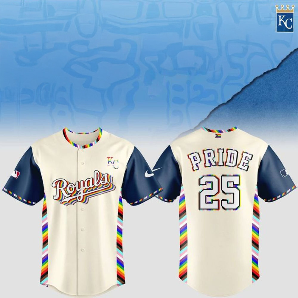 Kansas City Royals MLB Pride Night 2025 Baseball Jersey For Men And Women