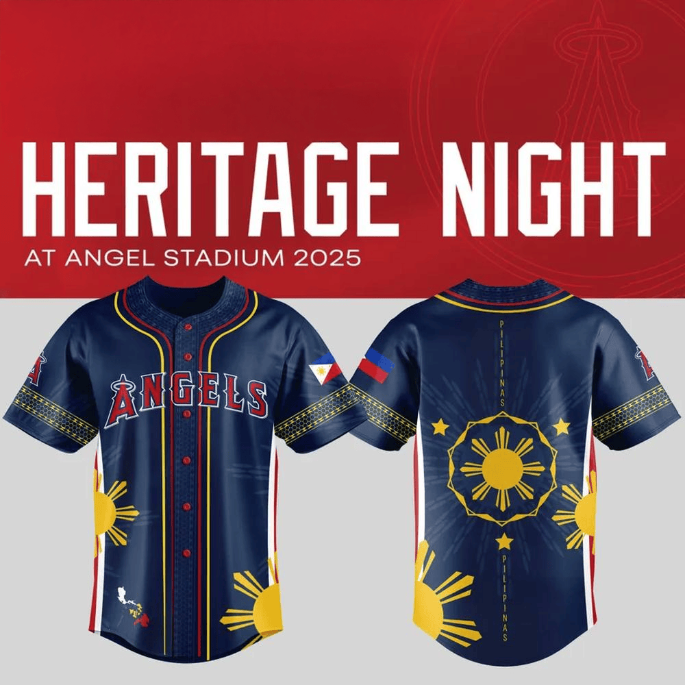 Filipino Heritage Night 2025 Baseball Jersey Los Angeles Angels Sport